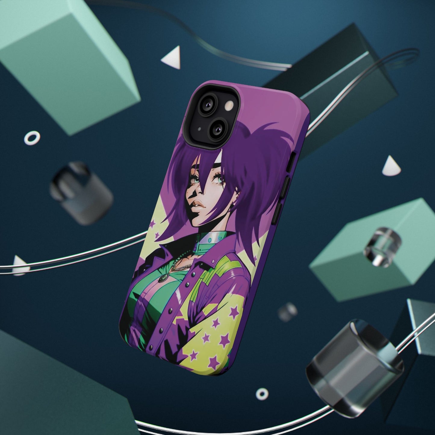 Purple Cosmo Girl iPhone Case