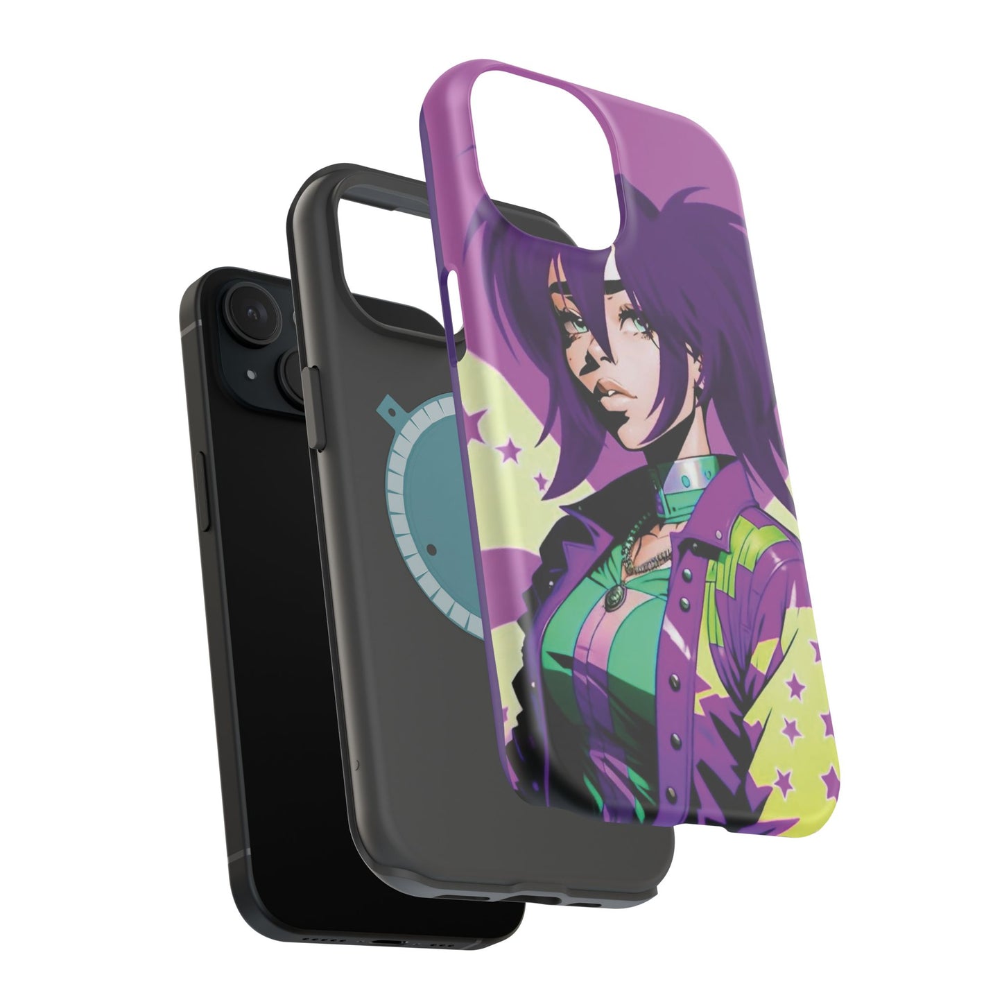 Purple Cosmo Girl iPhone Case