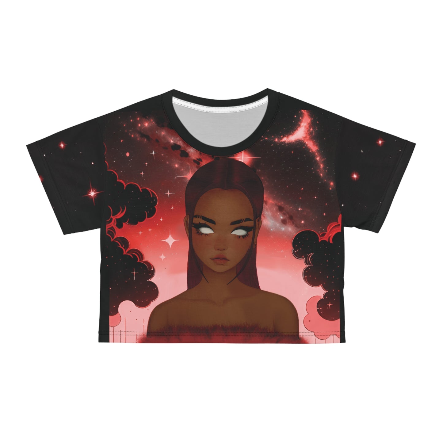 Red Skyler Crop Tee