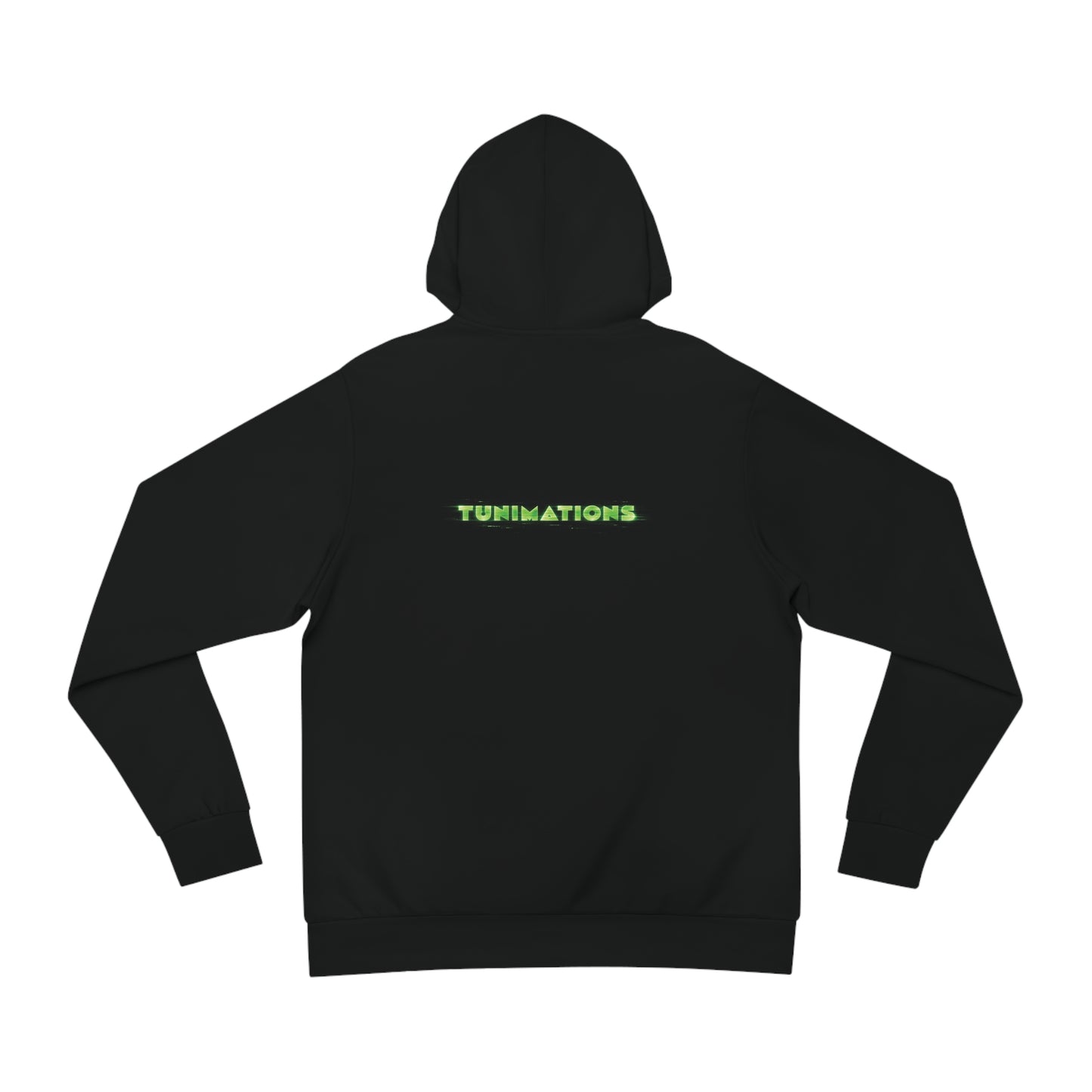 Neon Cyber Warning “DO_NOT_APPROACH” Graphic Hoodie