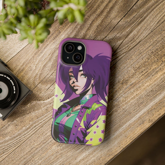 Purple Cosmo Girl iPhone Case