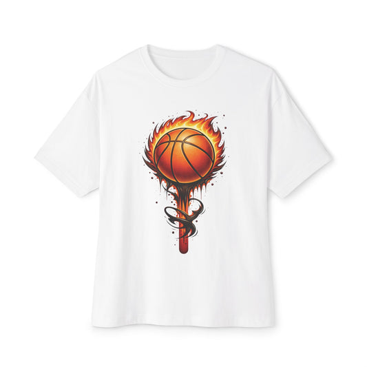 Flaming Basketball Tee